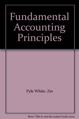 9780074011812: Fundamental Accounting Principles