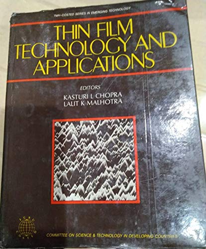 9780074515693: Thin Film Technol & Applctn.- Tmh
