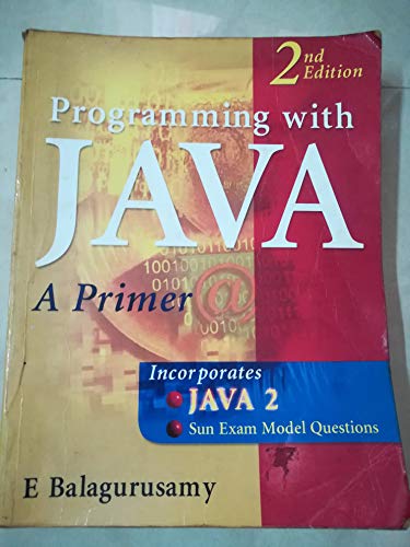 Stock image for Programming with Java [Paperback] [Jan 01, 2001] Balagurusamy for sale by Wonder Book
