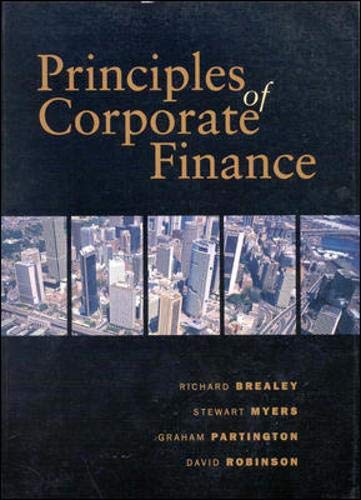 9780074701072: Principles of Corporate Finance: Australian Edition