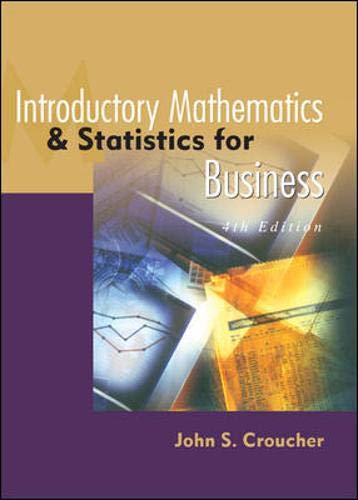 Stock image for Introductory Mathematics and Statistics for Business for sale by NEWBOOKSHOP