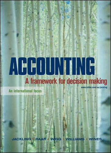 Accounting (9780074711880) by Beverley Jackling; Graeme Wines; Jean Raar; Roy Wigg; Brian Williams