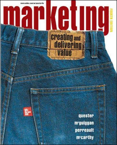 9780074712290: Marketing: Creating And Delivering Value