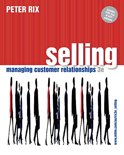 Beispielbild fr Selling: Managing Customer Relationships zum Verkauf von NEWBOOKSHOP