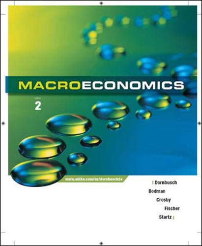 Macroeconomics (9780074715680) by Rudiger Dornbusch; Mark Crosby; Stanley Fischer; Richard Startz; Philip Bodman