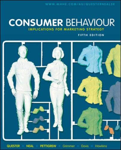 9780074716922: Consumer Behaviour