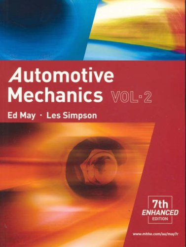 Automotive Mechanics: Vol. 2 (9780074717035) by May, Ed