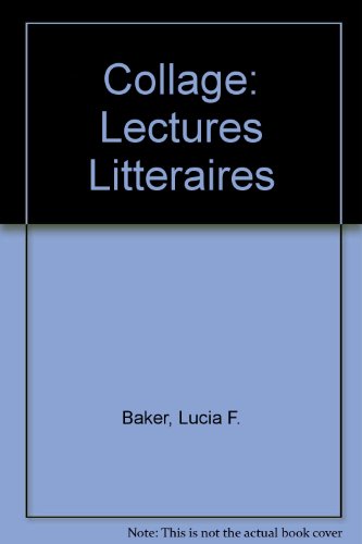 Imagen de archivo de Collage: Lectures Litteraires (French Edition) a la venta por Irish Booksellers