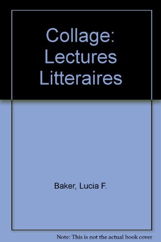 Stock image for Collage: Lectures Litteraires (French Edition) for sale by Irish Booksellers
