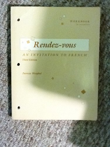 9780075408680: Workbook to accompany Rendez-vous: An invitation to French