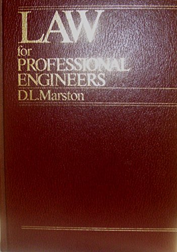 9780075480730: Law for professional engineers