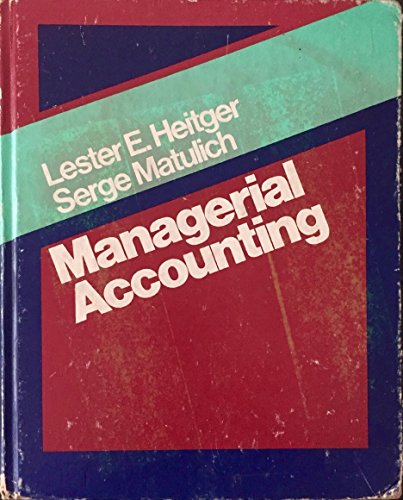 9780075485520: Managerial Accounting