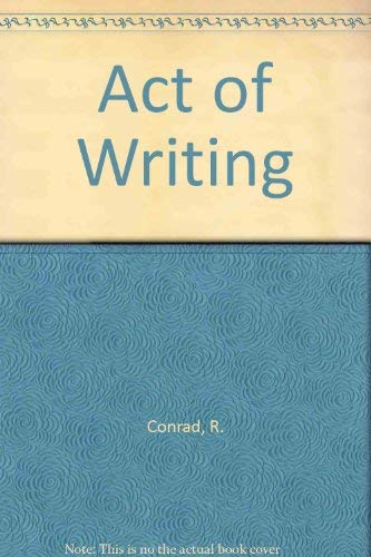 9780075493020: Act of Writing