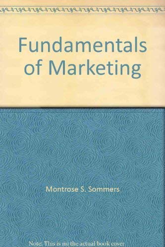 Imagen de archivo de Fundamentals of Marketing a la venta por Better World Books: West