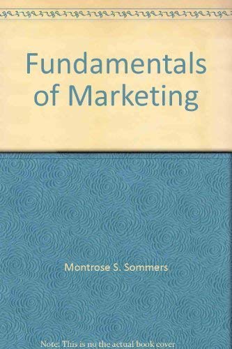 Stock image for Fundamentals of Marketing for sale by Better World Books: West