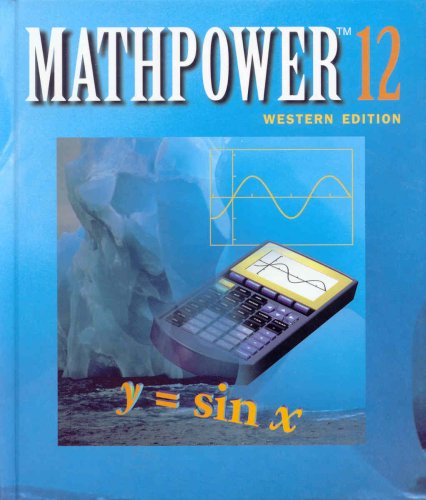 Stock image for MATHPOWER 12 Western Edition for sale by Textbook Pro