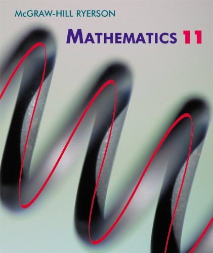 Imagen de archivo de Mcgraw-Hill Ryerson Mathematics 11 a la venta por ThriftBooks-Atlanta