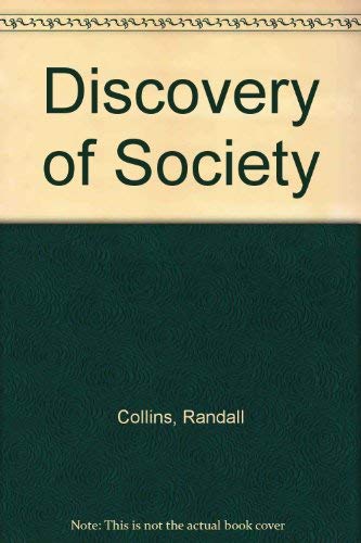 Stock image for The Discovery of Society for sale by SecondSale