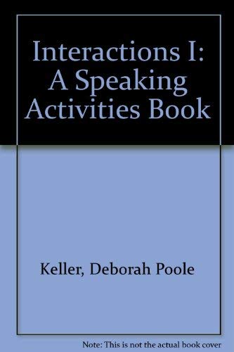 Beispielbild fr Interactions I: A Speaking Activities Book zum Verkauf von Books Puddle