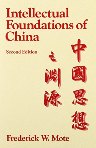 Stock image for The Intellectual Foundations of China for sale by Nelsons Books