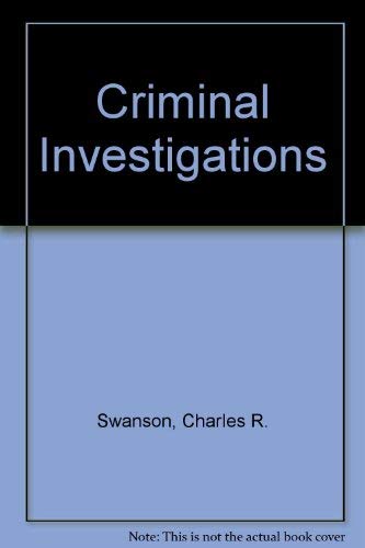 Criminal Investigation (9780075541936) by Chamelin, Neil C.