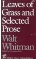 9780075542636: Leaves of Grass and Selected Prose