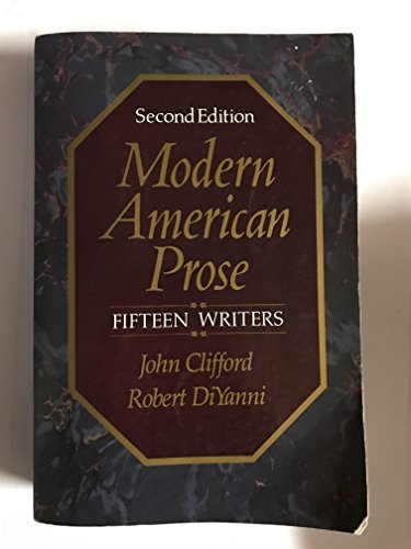 9780075547891: Modern American Prose: Fifteen Writers