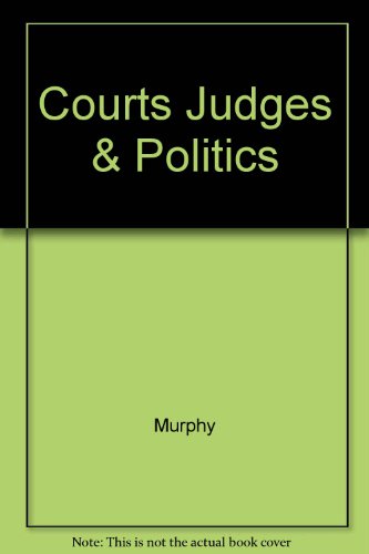 9780075548294: Courts Judges & Politics