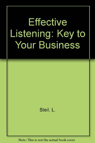 Beispielbild fr Effective Listening: Key to Your Success zum Verkauf von ThriftBooks-Atlanta