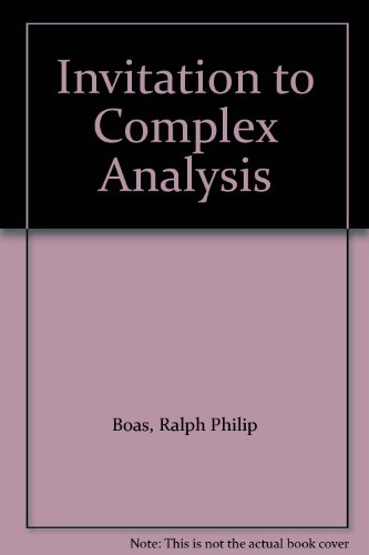 9780075548829: Invitation to Complex Analysis