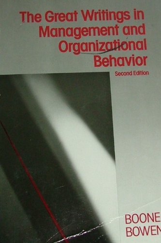 9780075550303: Great Writings In Management and Organizational Behavior