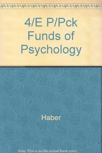 9780075560692: 4/E P/Pck Funds of Psychology