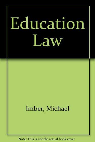 Beispielbild fr Education Law zum Verkauf von Better World Books