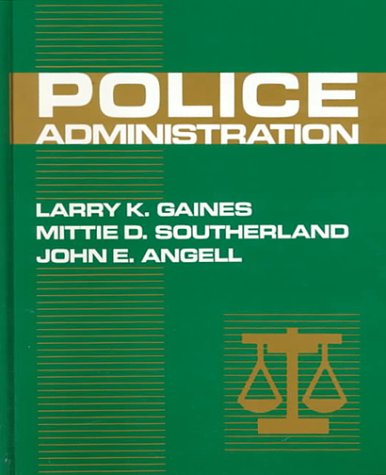 Beispielbild fr Police Administration zum Verkauf von Faith In Print