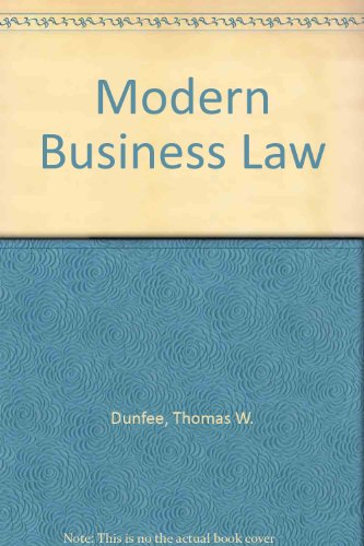 Beispielbild fr Modern Business Law zum Verkauf von ThriftBooks-Atlanta
