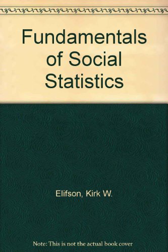 Beispielbild fr Fundamentals of Social Statistics zum Verkauf von Wonder Book