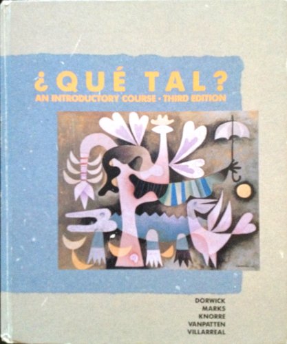 9780075574194: Que Tal?: An Introductory Course