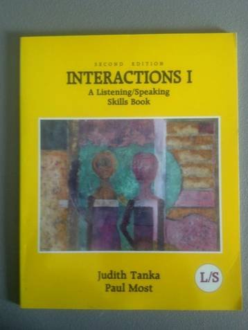 Imagen de archivo de Interactions 1 A Listening/Speaking Skills Book a la venta por Anderson Book