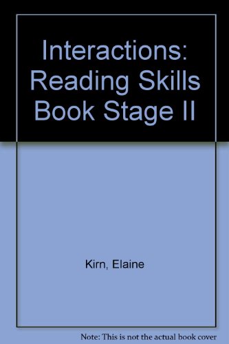 Beispielbild fr Interaction II: Reading Skills Book (Interactions II) zum Verkauf von SecondSale
