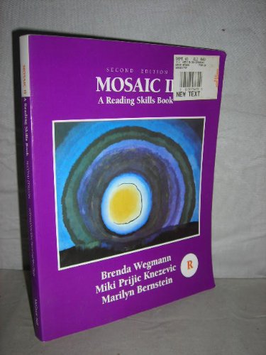 Beispielbild fr Mosaic II: A Reading Skills Book zum Verkauf von Anderson Book