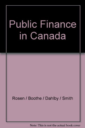 Stock image for Public Finance in Canada for sale by Starx Products