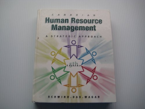 9780075604549: Canadian human resource management: A strategic approach