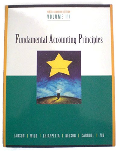 9780075604792: Fundamental Accounting Principles Volume III
