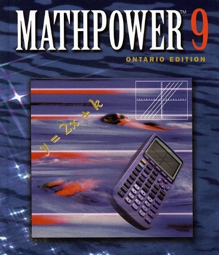 Imagen de archivo de MATHPOWER 9 Ontario Edition a la venta por ThriftBooks-Atlanta