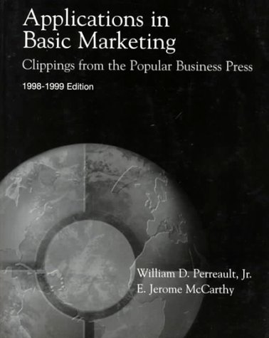 Stock image for Applications in Basic Marketing 1998-1999 for sale by Better World Books