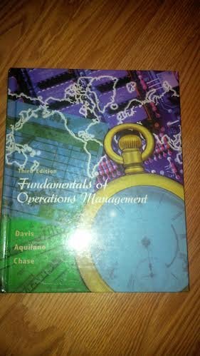 Stock image for Fundamentals of Operations Management (The Irwin/McGraw-Hill Series: Operations & Decision Sciences) for sale by Wonder Book