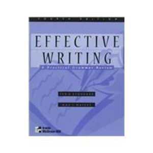 9780075618485: Effective Writing plus Software Pkg.