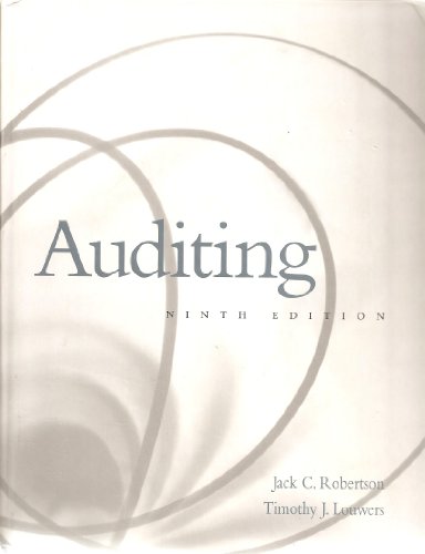 Auditing, Internet Resource Guide for Use With Auditing (AUDITING AND ASSURANCE SERVICES) (9780075618867) by Robertson, Jack C.; Louwers, Timothy J.