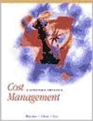 9780075619468: Cost Management: A Strategic Emphasis