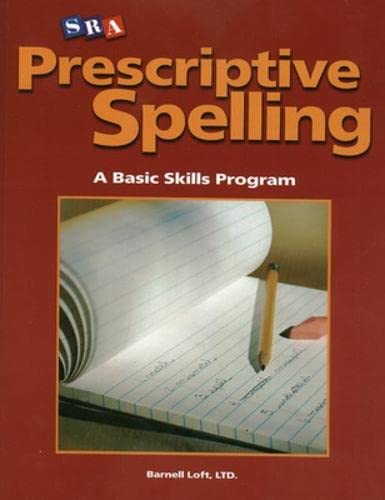 Stock image for Prescriptive Spelling - Student Edition Book D for sale by HPB-Red